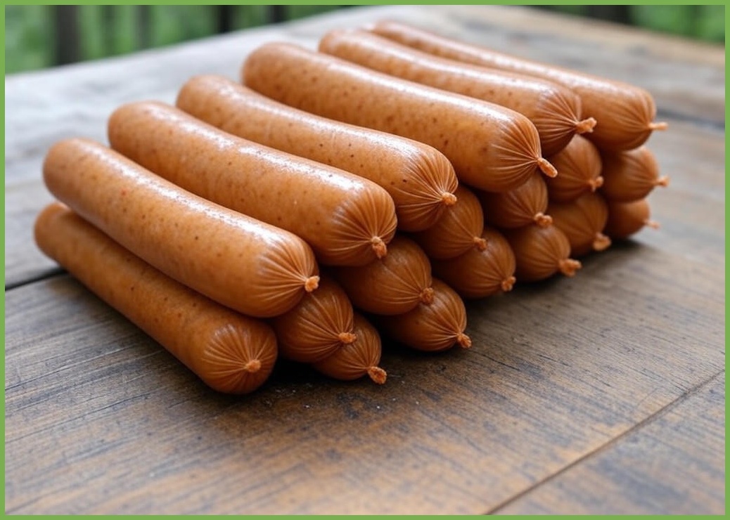 도나우  옥수수콘 수제 소시지 100g x 10개입 1kg 캠핑/간식 - 이미지 2