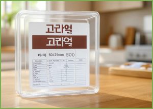 고라벨 식품관리스티커 정리라...