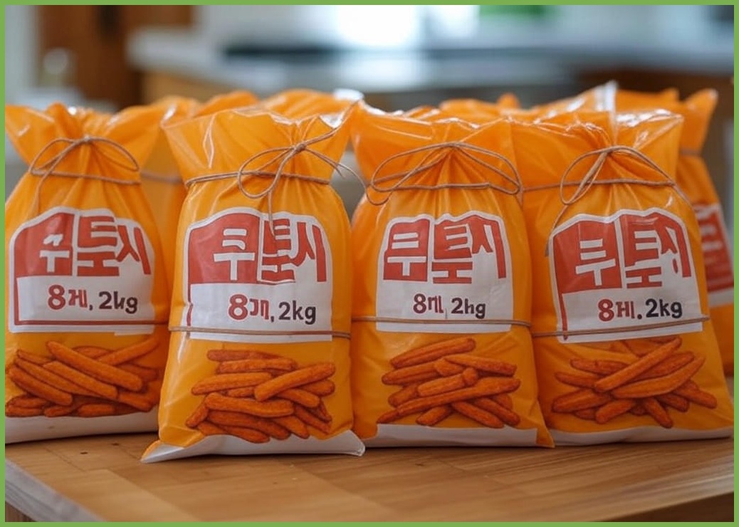 루토사 감자튀김 슈스트링 묶음판매 대용량 무료배송, 8개, 2kg - 이미지 1