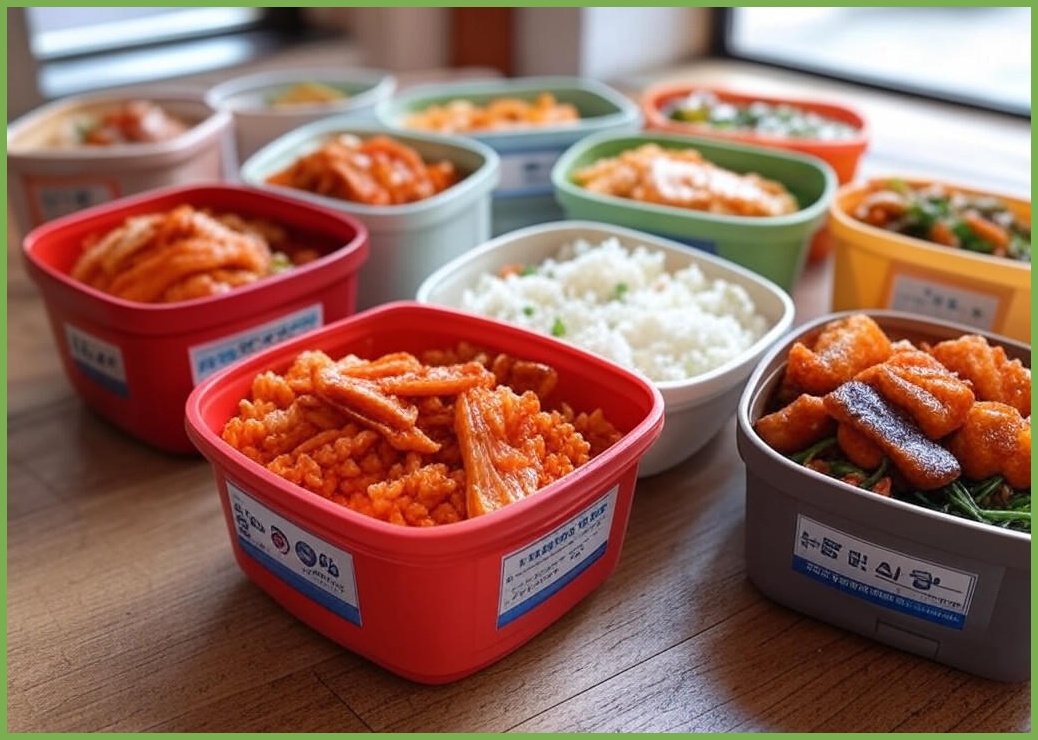 맛있저염 도시락 (콩팥) 6종 1세트_ (칼륨 인 나트륨 단백질 고려한 도시락 6+1 세트) - 이미지 1