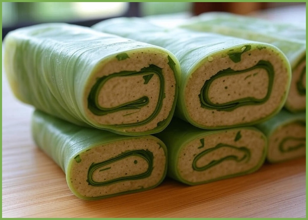밀리언푸드 두부깻잎롤순대 오리지널맛 100% 비건, 5개, 165g - 이미지 1