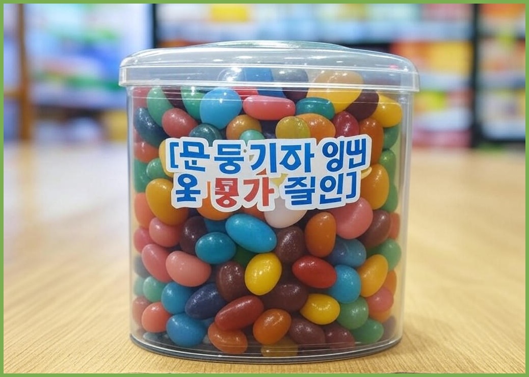 [유통기한 임박 초특가 할인] 달콤 새콤 젤리빈 젤리 캔디 사탕 55g - 이미지 1