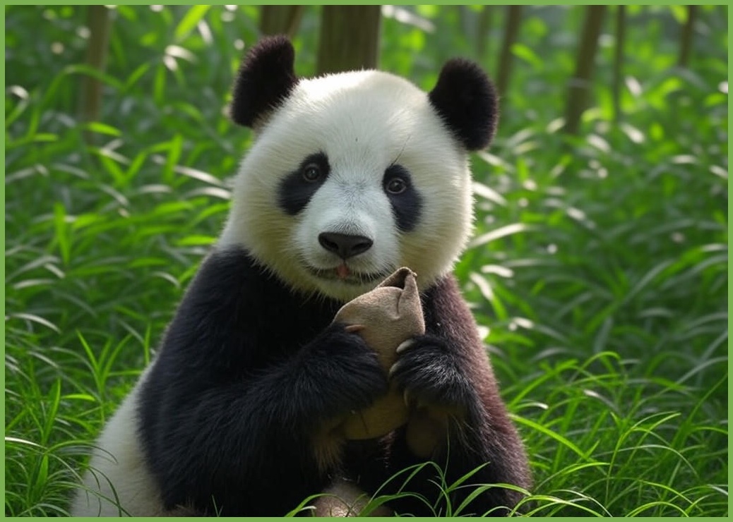 이금기 팬더 굴소스 파우치 - 이미지 1