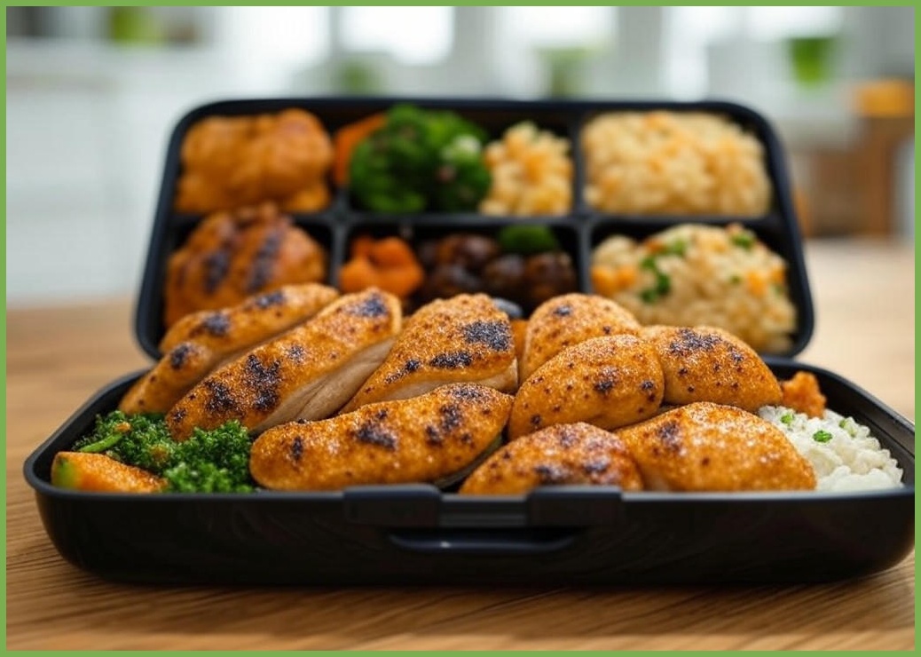 편한한끼 고단백식 2주 닭가슴살 식단 도시락 6종, 220g, 1개 - 이미지 1