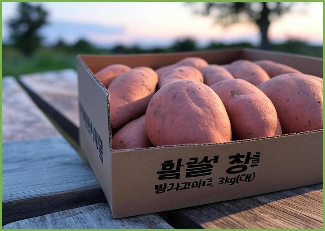 해남 달망 밤고구마, 3kg(대), 1박스 - 이미지 2